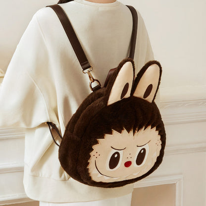 Mochila LABUBU Big Head Marrom