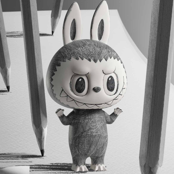 MEGA LABUBU 1000% Sketch