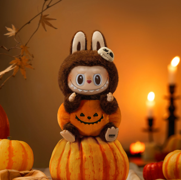 Happy Halloween Party Series-Sitting Pumpkin Vinyl Plush Pendant